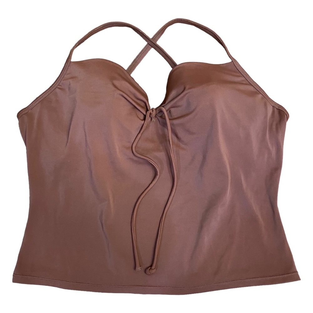 2000s Y2K Victoria’s Secret Brown Push Up Underwire Swim Tankini